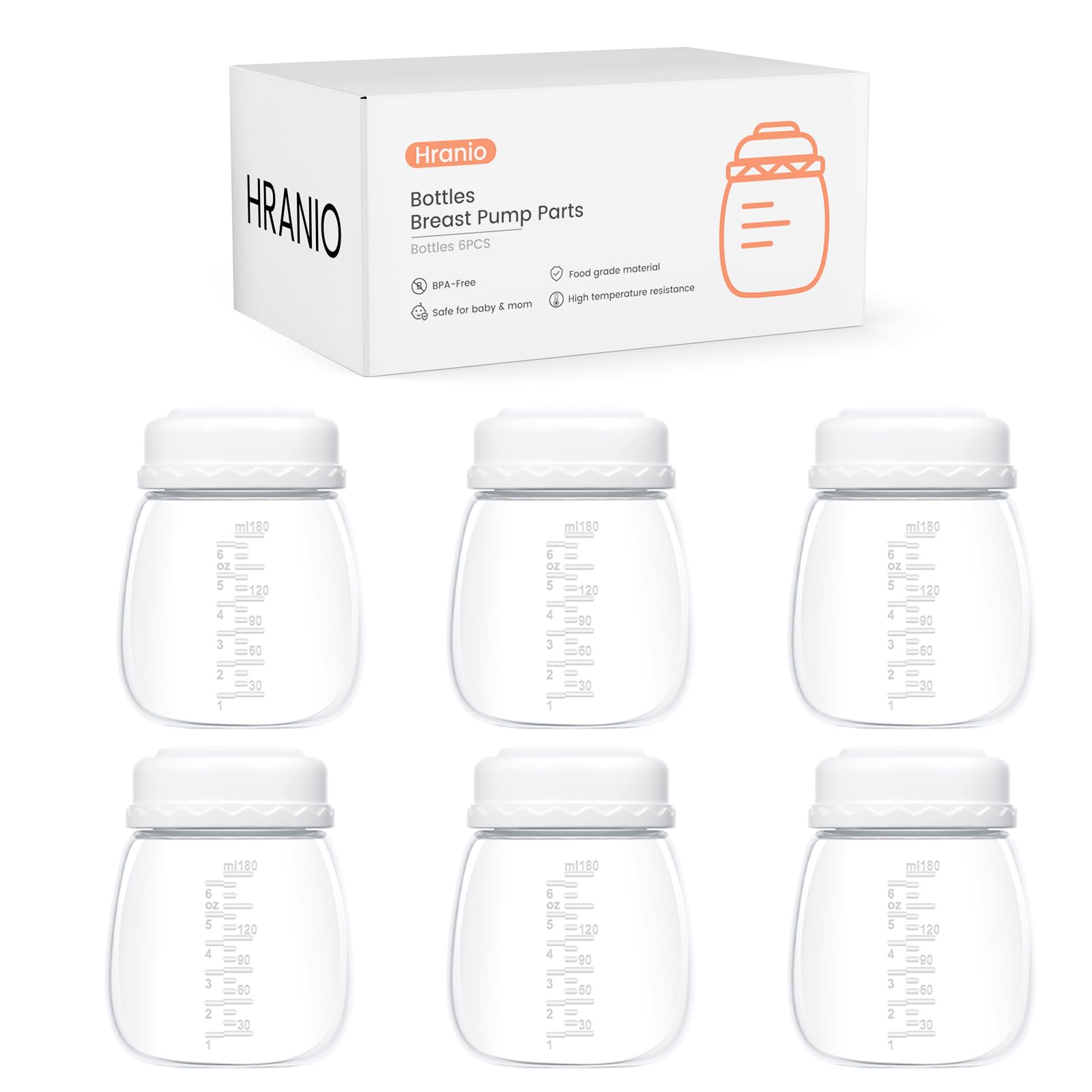 Breast Pump Parts Compatible with Spectra Bottles for Pumping Spectra Pump Bottles, Breast Pump s1/s2/9 Plus, Breastmilk Storage Bottle Pump Bottle