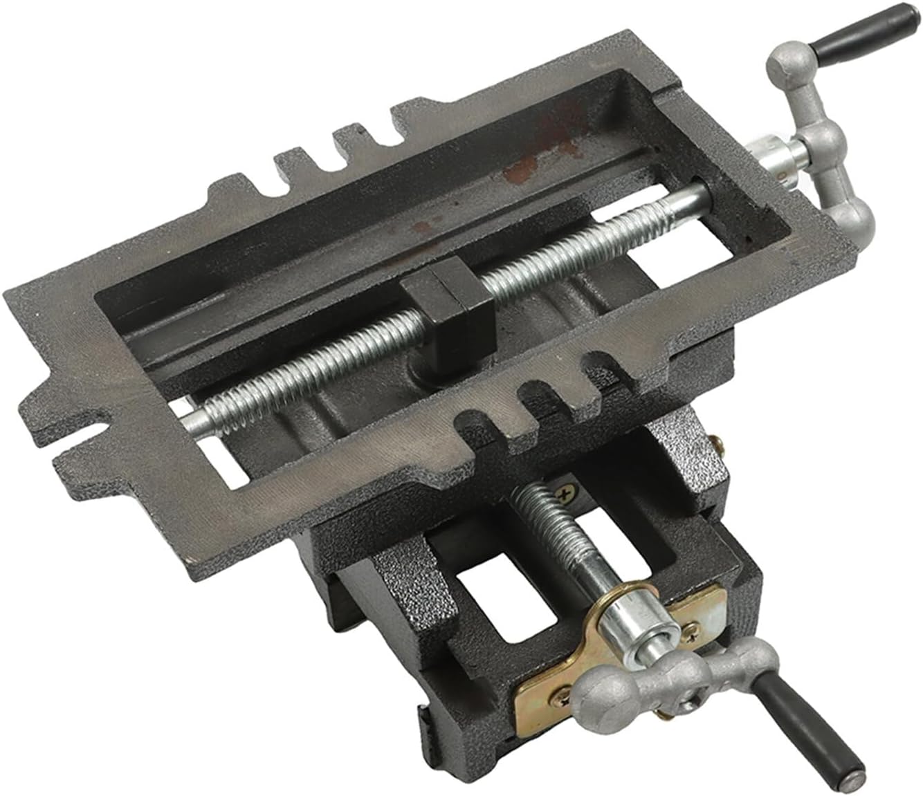 5in Cross Slide Drill Press Vise 2 Way X-Y Heavy Duty Cast Iron Milling Vice