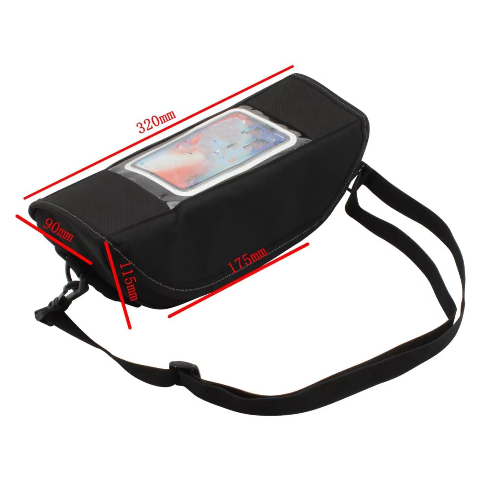 Compatibile Con Suzuki 1 Pezzo Borsa Manubrio Anteriore Moto Scomparto Cellulare Touchscreen Strumento Navigazione Viaggi In Bicicletta Sacche Moto