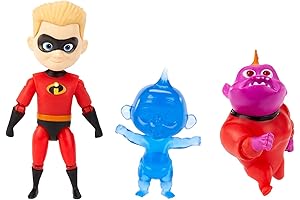 Interactive Dash, Jack-Jack Figure Set by Mattel for Incredibles playtime