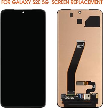 Original Screen for Samsung Galaxy S20 Screen Replacement for Samsung S20 5G LCD Screen SM-G980,SM-G980F,SM-G981 Touch Display Digitizer Assembly Repair Parts No Frame(Black with Figerprint Function)