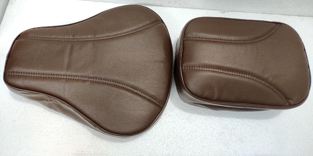 Fancy Seat Cover Brown Front & RearCompatible with Classic350/500cc (2012-2020)