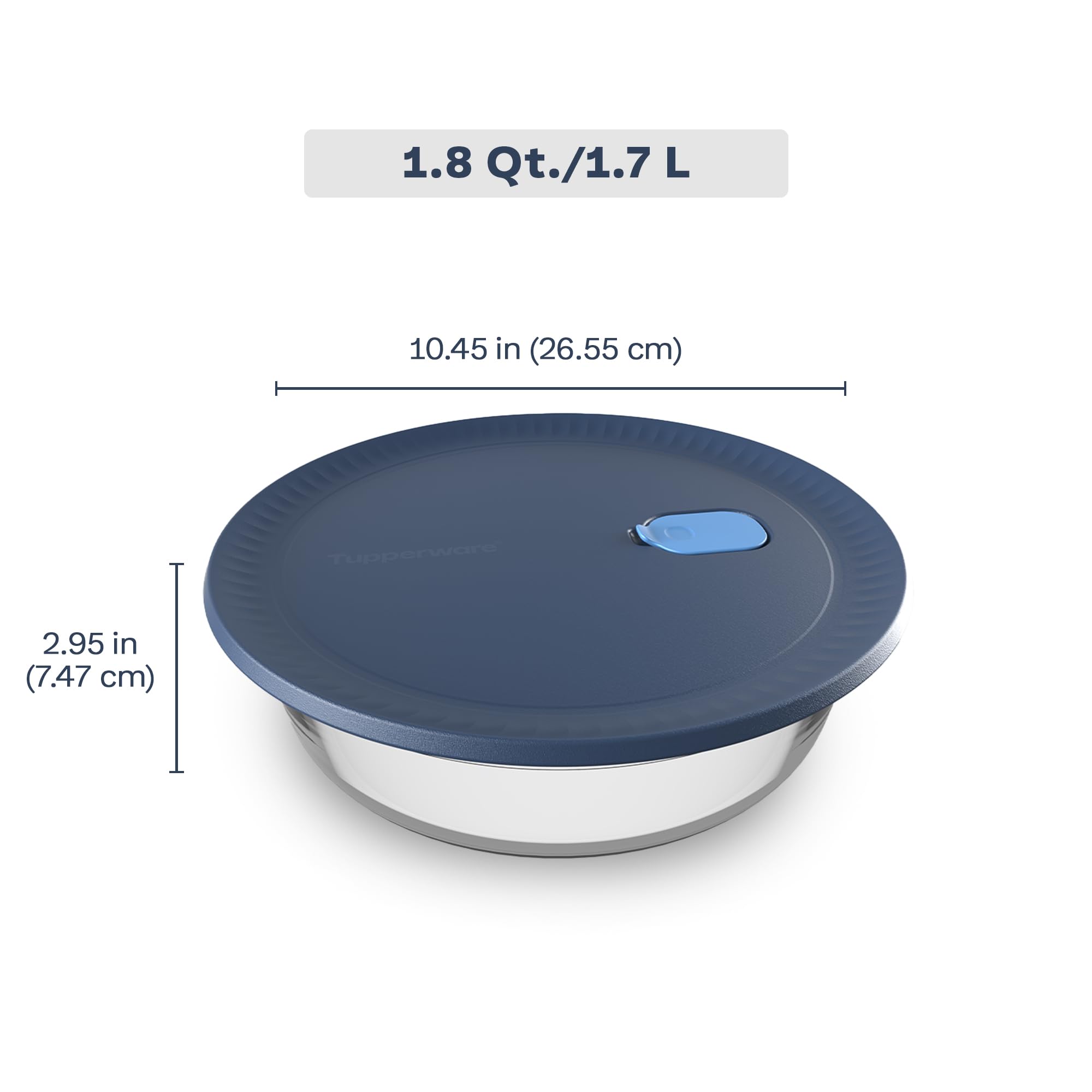 Amazon.com: Tupperware Voila Glass Round Food Storage – Baking