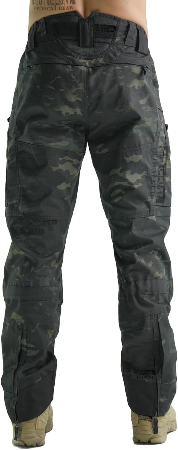 SURVIVAL Tactical Men’s Gen3 Combat Pants Military Camouflage Paintball Trousers with Knee Pads