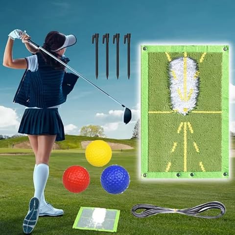 Yoarmyt Golf Trainingsmatte für Swing Detection Batting Cover