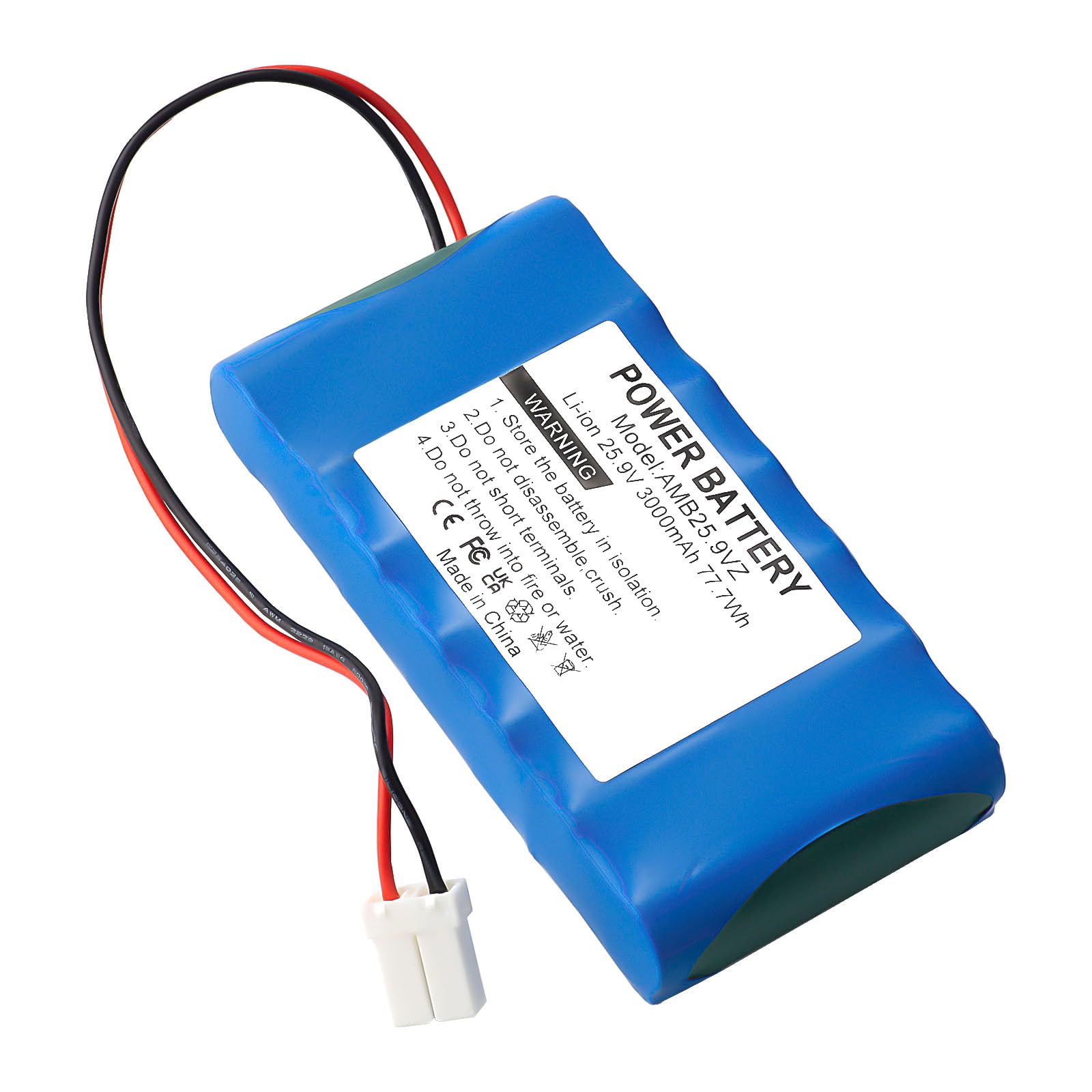 Batteria di ricambio agli ioni di litio da 25,9 V, 3000 mAh, per Ambrogio L15, L15 Deluxe, L20 b, L20 Deluxe, L20 Twenty, L20e Lite, i70, i100S, i130S, Next Tech D1, compatibile con robot