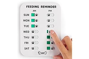 YAUYIK Dog Feeding Reminder Magnetic Chart