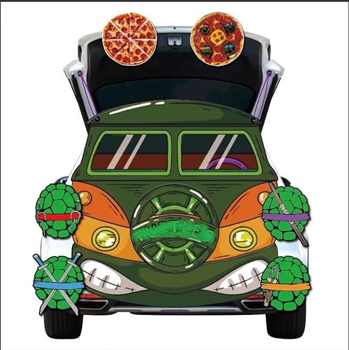 Halloween Trunk or Treat car Decorations kit – Sea Turtle Theme Car Backdrop, SUV Truck Garage Door Archway Decor for Indoor Outdoor Party