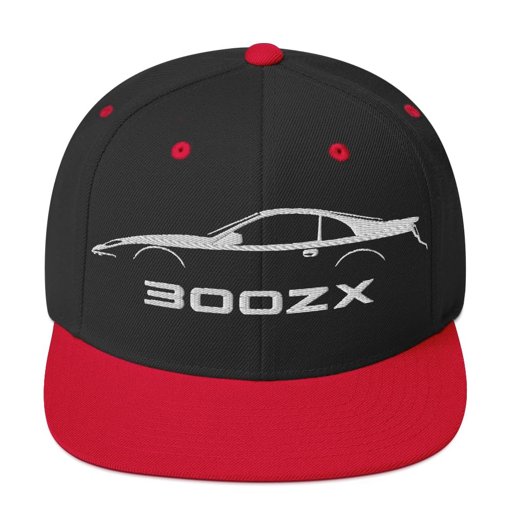 Japanese Car Culture 300zx 1990er JDM Custom Embroidered Silhouette Outline Snapback Hat Snapback Cap