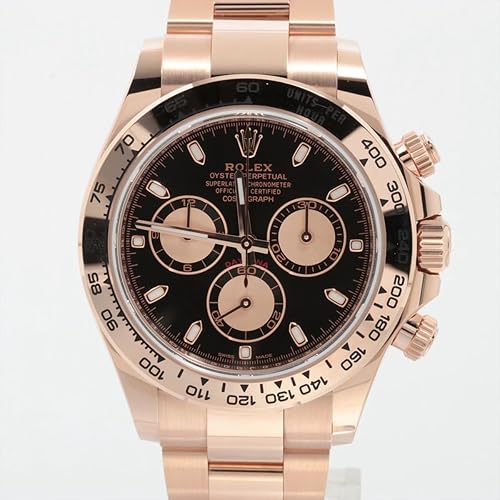 Cosmograph Daytona 126505, Pre-Owned, 18K Everose Gold, Black Dial, 40mm, Chronograph