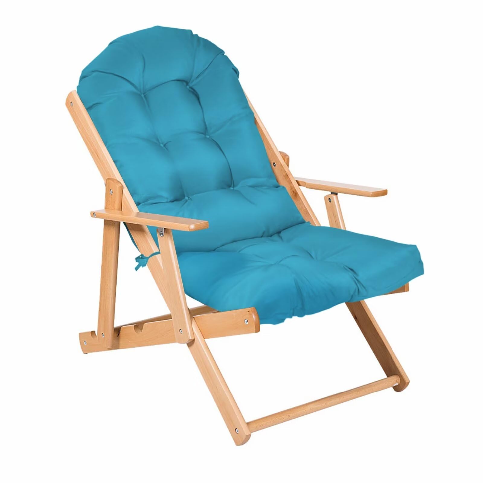 Waterproof High Back Chair Cushion with 2 String Ties Comfy Chair Cushion Pad with Ties for Outdoor Indoor Home Office