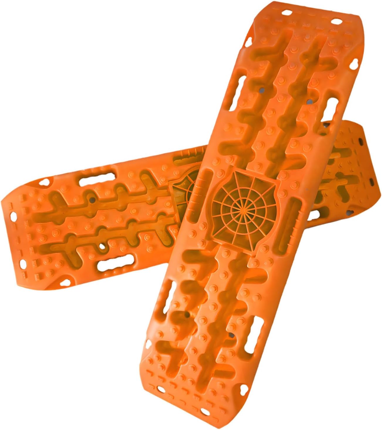 2 Pack Strong Off Terrain Traction Boards with Two Side Grip for SUV Truck and Vehicle Recovery Wheel Traction Helpers