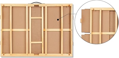 Miniatura 6 de ALL4JIG - Mesa portátil para rompecabezas de 2000 piezas con patas, tablero de rompecabezas de madera ajustable con 4 cajones y cubierta, regalo de
