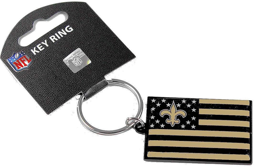 NFL Americana Flag Keychain - Colorful and Durable Keychain Accessories for Keys, Bags and Purses