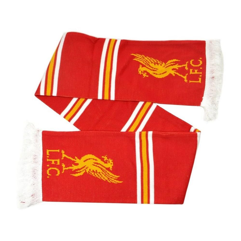 Liverpool F.c. Men's Red/White/Yellow Liverpool Fc Bar Scarf