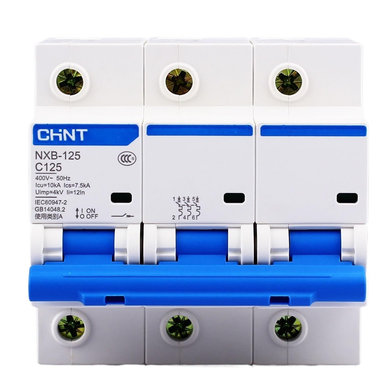 Lhnbgtuiw 3P Nxb-125 63A 80A 100A 125A 230V Miniature Circuit Breaker Mcb Dz47(25V)