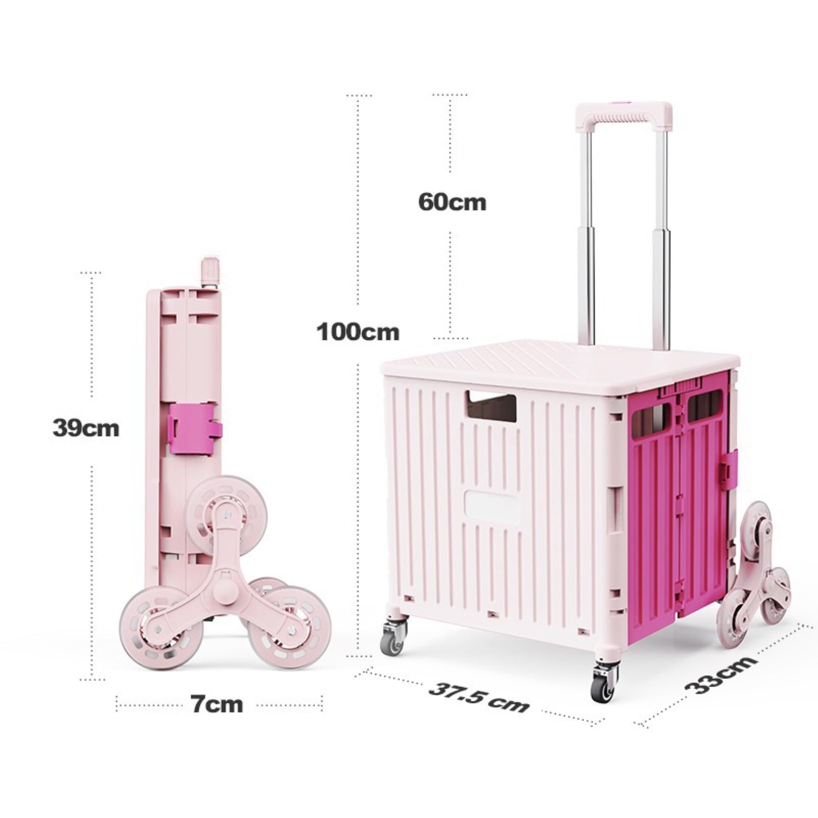 Amazon｜折りたたみショッピングカート、車輪付き折りたたみ