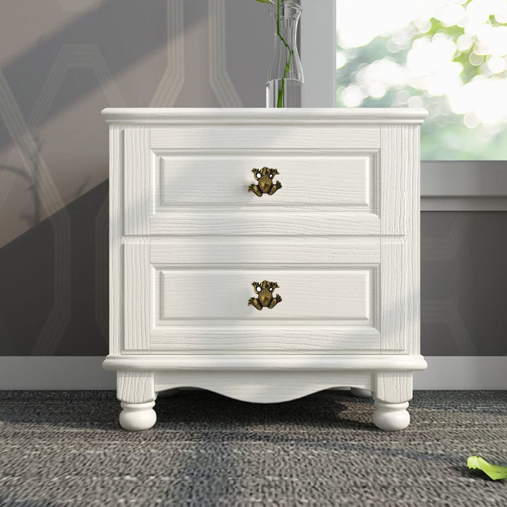 Frog Cabinet Drawer Knobs Handles, Zinc Alloy Animal Pulls Frog