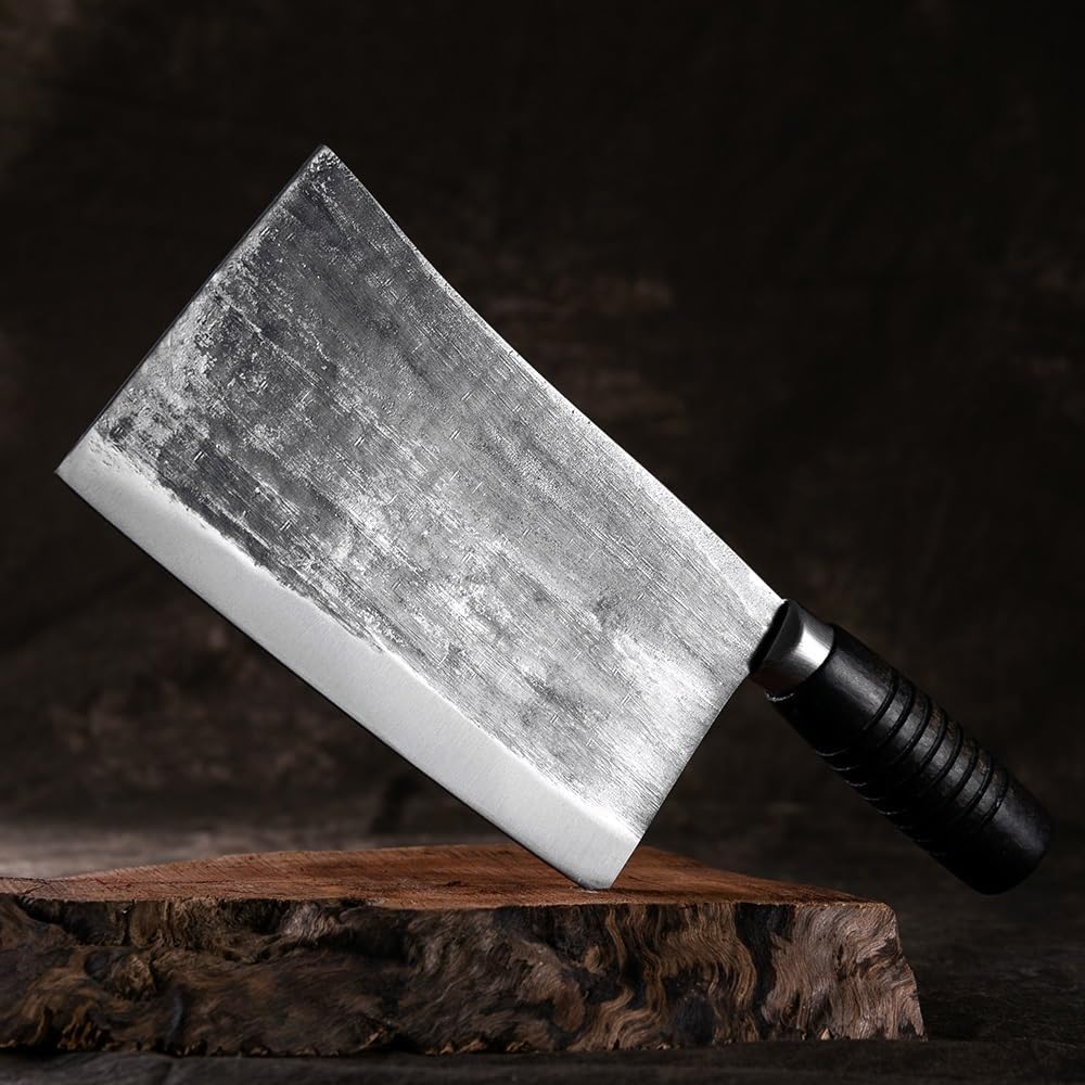 Meat Cleaver, Handmade Forged Kitchen Knife Chop Bone Knives Household Kitchen Knife Chef Professional Knife Chop Cutting Knife Cleaver