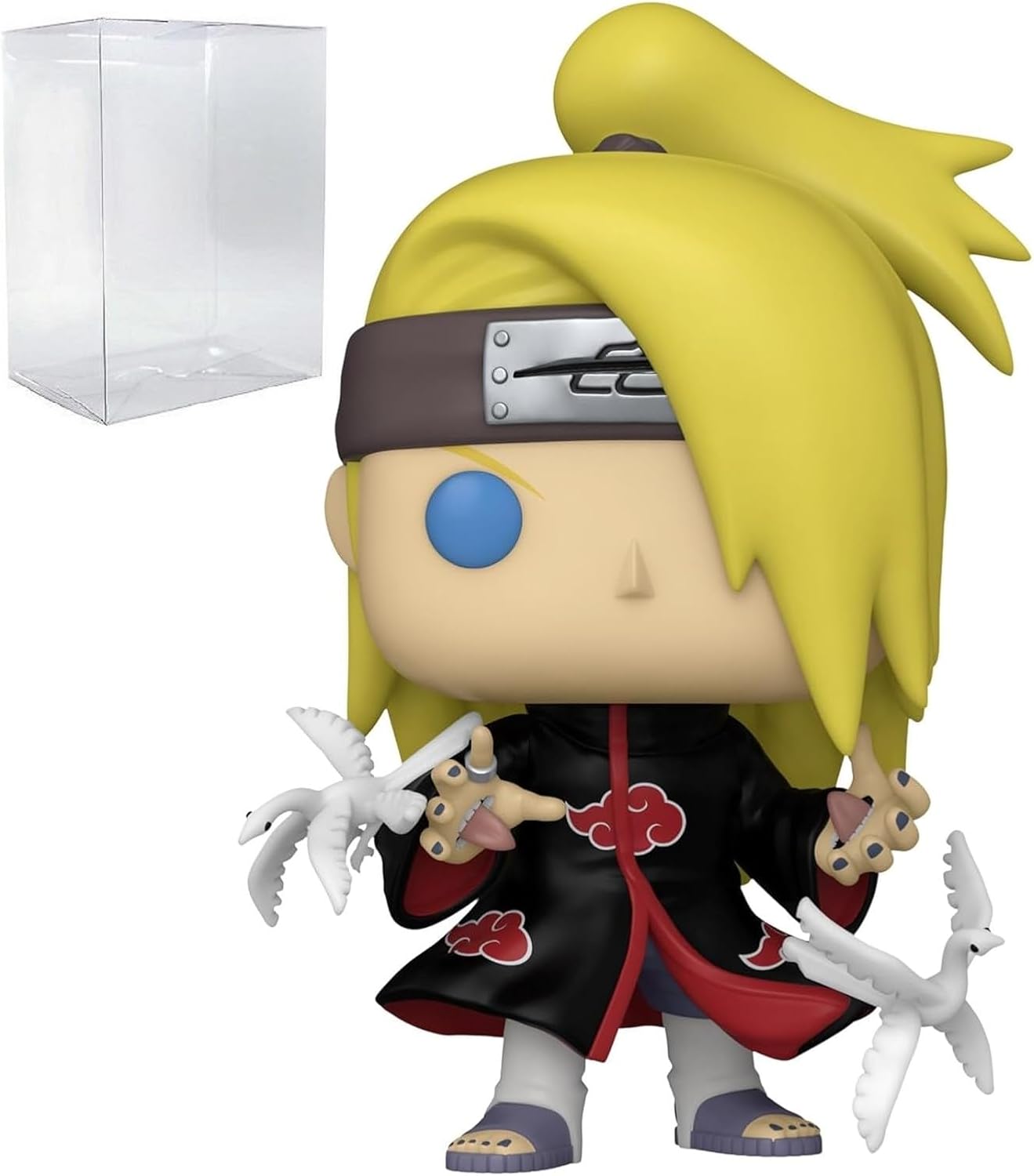 POP Naruto Shippuden - Deidara Funko Vinyl Figure (Bundled with Compatible Box Protector Case), Multicolor, 3.75