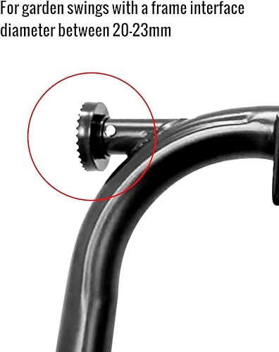 Miniatura 2 de Columpio de jardín de plástico para fijar el marco del toldo a la instalación del soporte de techo oscilante, 2 unidades