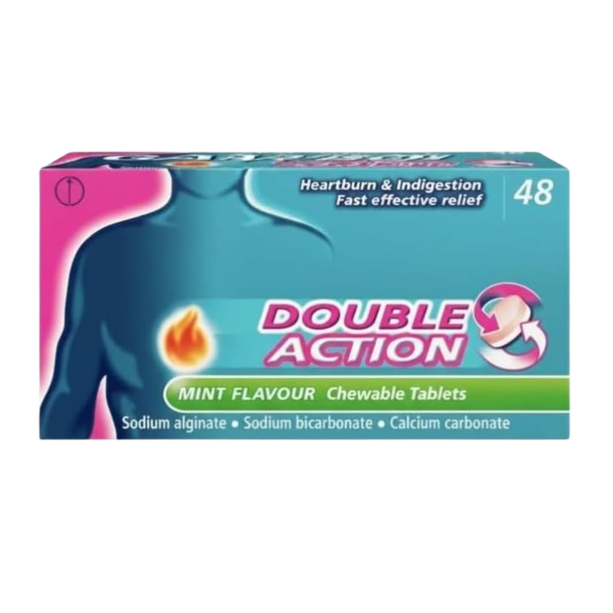 Double Action Mint Flavour - 48 Chewable Tablets