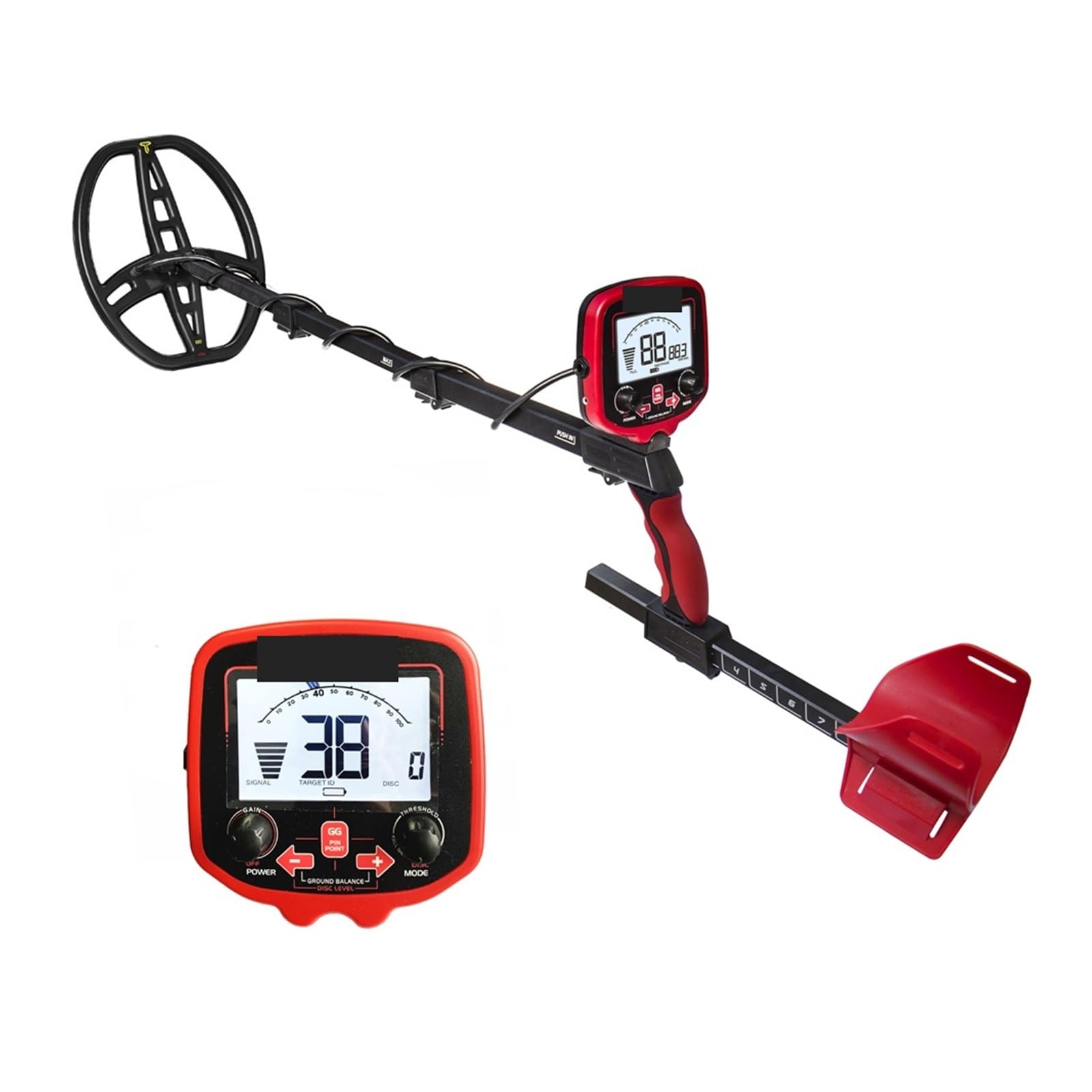 Cfwwsaq 850L Metal Detector, Underground Metal Detector Tx Powerful Gold Detector Treasure Hunter Seeker Pointer Detector(850L)