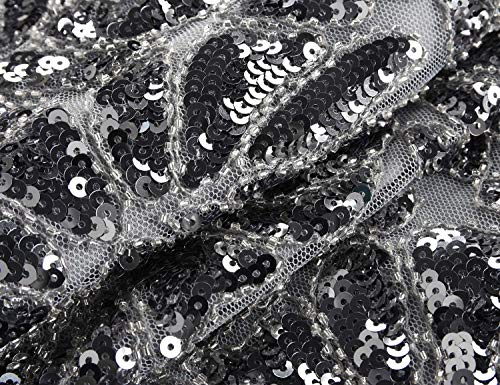 Image of PrettyGuide Women 's 1920s Black Sequin Gatsby Maxi Long Evening Prom Dress