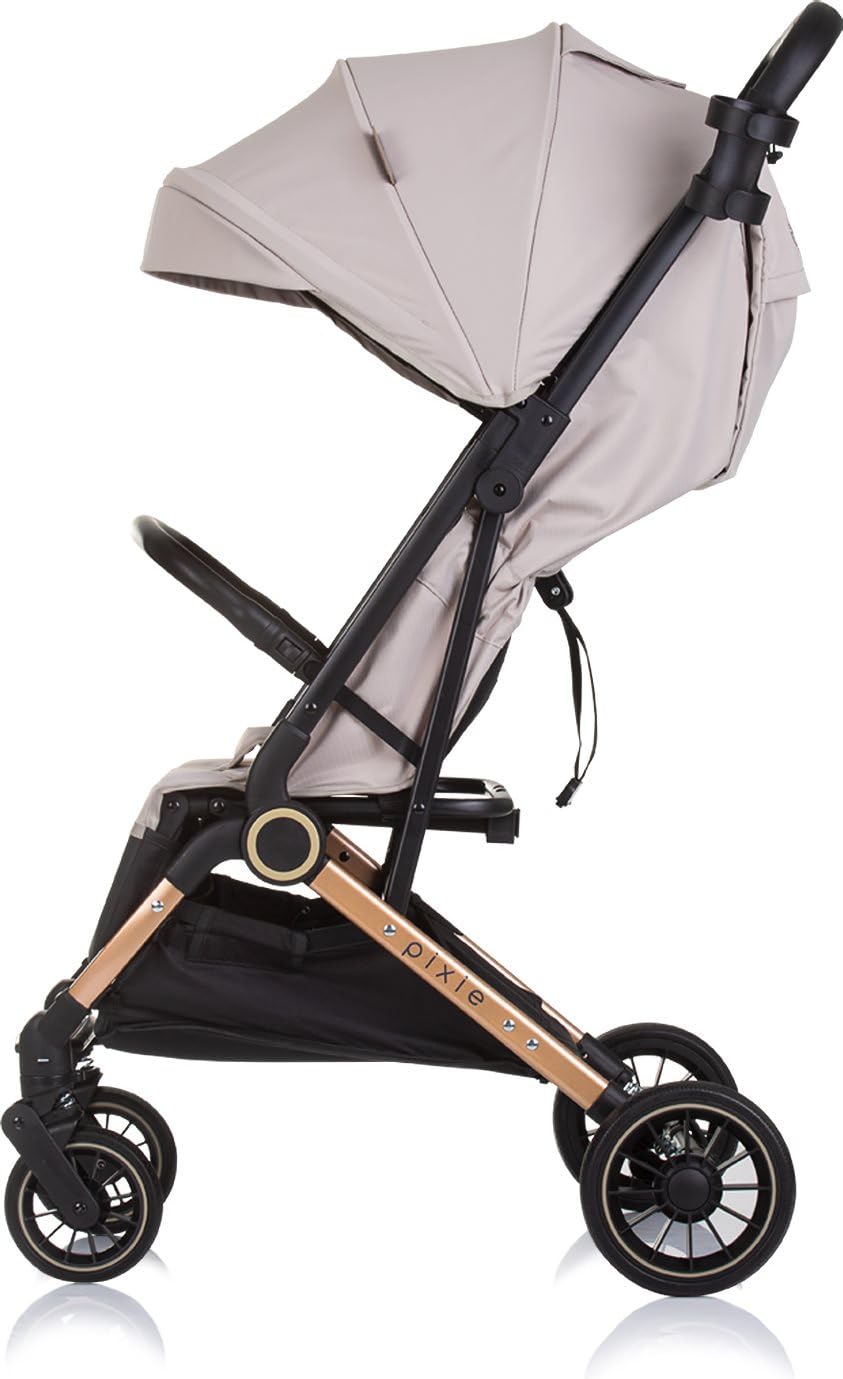 Chipolino carrozzina, passeggino Pixie pieghevole cestino portabicchieri 22 kg, colorazione:marrone chiaro