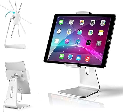 Amazon Abovetek タブレット スタンド アルミ ニウム ホルダー 360度回転 自由に調整 Ipad用 Stand 卓上縦置きスタンド タブレット置き台 ポータブル デスク台 立てる 対応7 13インチタブレット アイフォン アイパッド ミニ エア プロ Ipad Ipad Mini Ipad