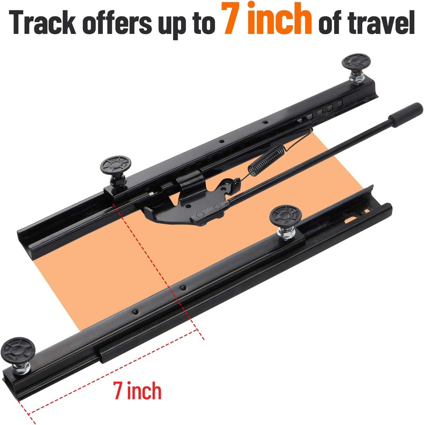 Seat Slider Kit with Hardware - Fits Go Kart, Go Cart, Bucket Seats - Universal