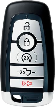 Smart Proximity Keyless Entry Remote Control Start Car Key Fob Replacement Compatible for 2017-2022 Ford F-150 F-250 F-350 F-450 F-550 2021 Ford Bronco FCCM3N-A2C93142600 5 Buttons