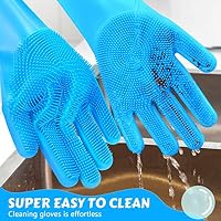 Pecute Silicone Pet Grooming Gloves for Washing Cats Dogs Bath Brush — image 9