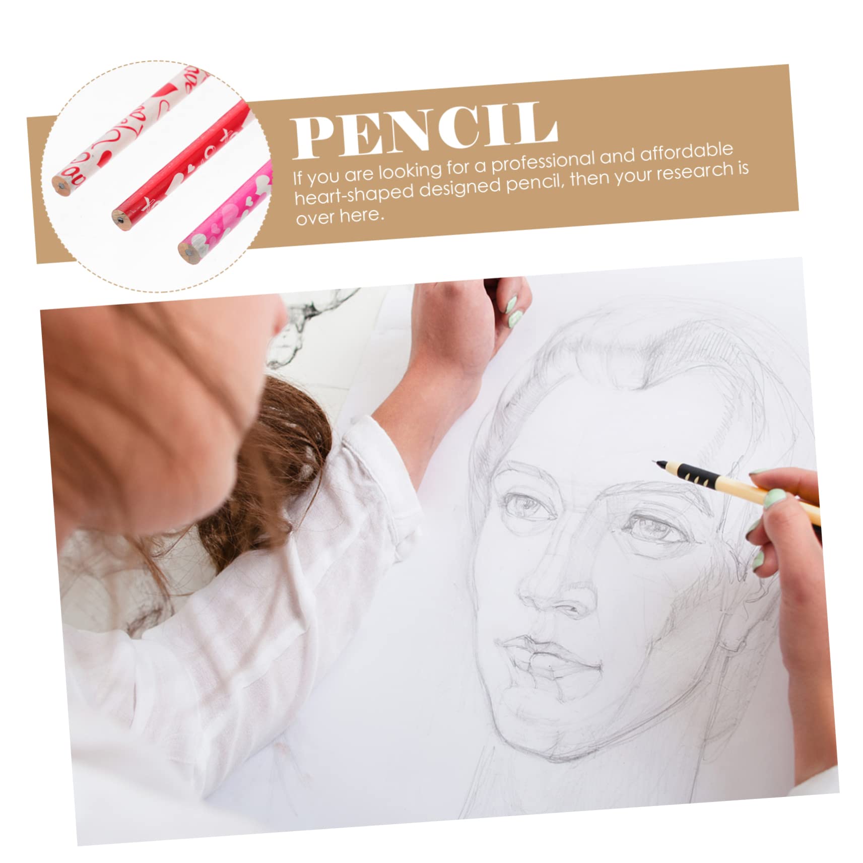 5 Sätze Liebe Bleistift Bleistifte Für Pastell Gummiert Bleistifte Mechanisch Punkt Hb Pencil Schreiblern Bleistift Stift Mit Herzmuster Hb-bleistifte Pappel 50 Stück * 5