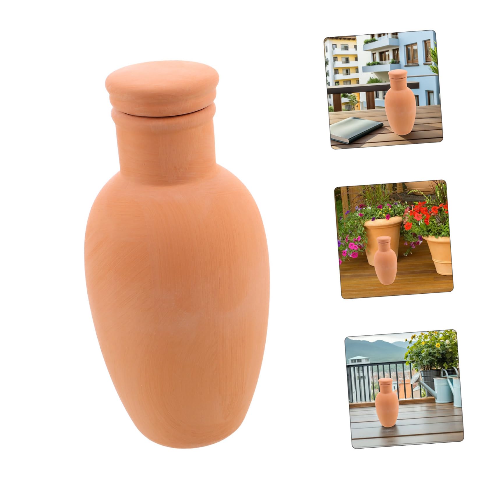 4pièces Dispositif Arrosage Argile Piquets Arrosage Automatique pour Plantes Intérieur Et Extérieur Arroseurs Terre Cuite pour Petits Espaces