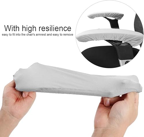 Miniatura 5 de Zerodis Fundas elásticas para reposabrazos de silla de oficina, cómodas y elásticas, almohadillas para reposabrazos para silla de escritorio para