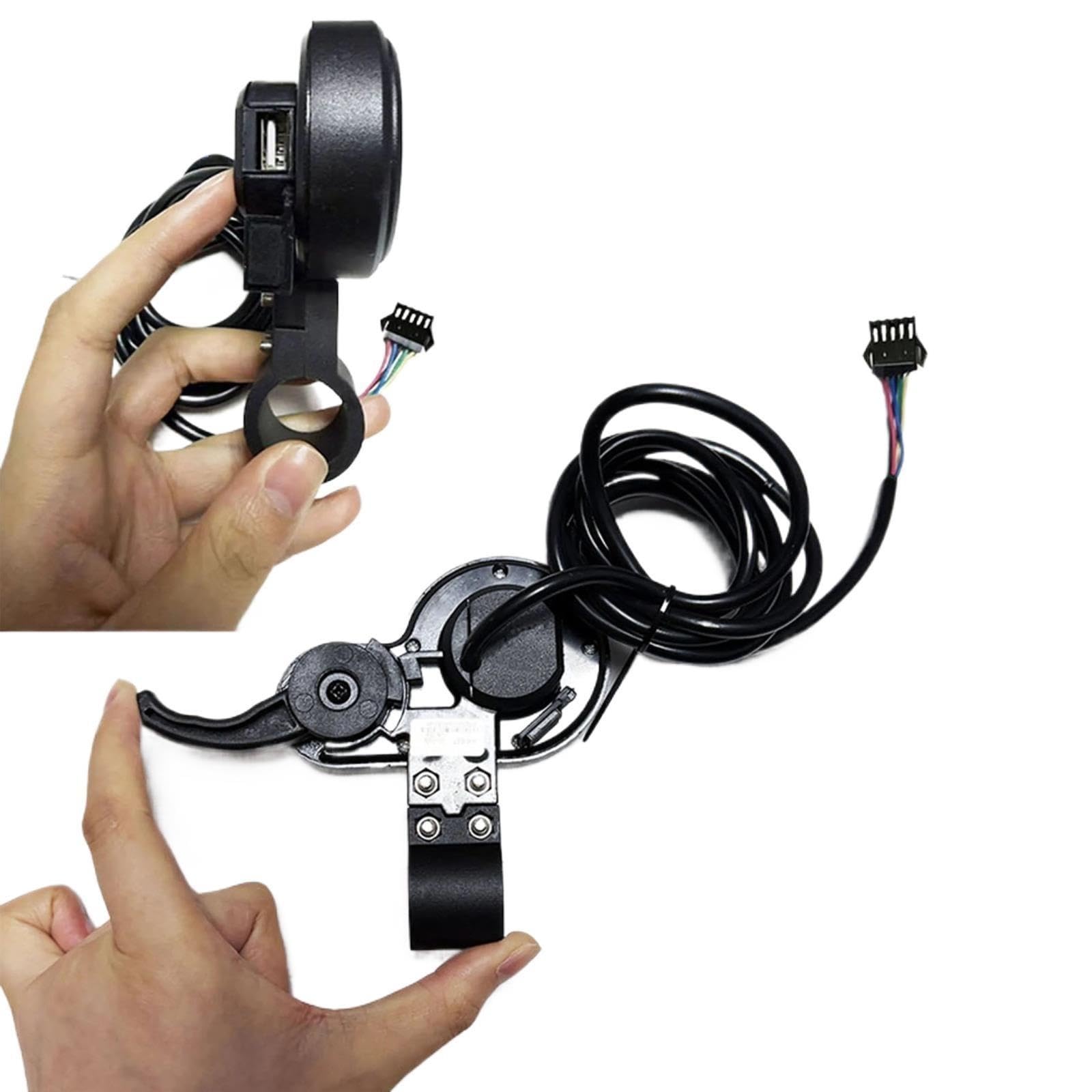 Rower elektryczny LCD z obrotową przepustnicą USB, 24 V/36 V/48 V, kolorowy wyświetlacz S887 5-pinowy do TF-100 do hulajnogi elektrycznej Kugoo M4 Protokół UART nr 2