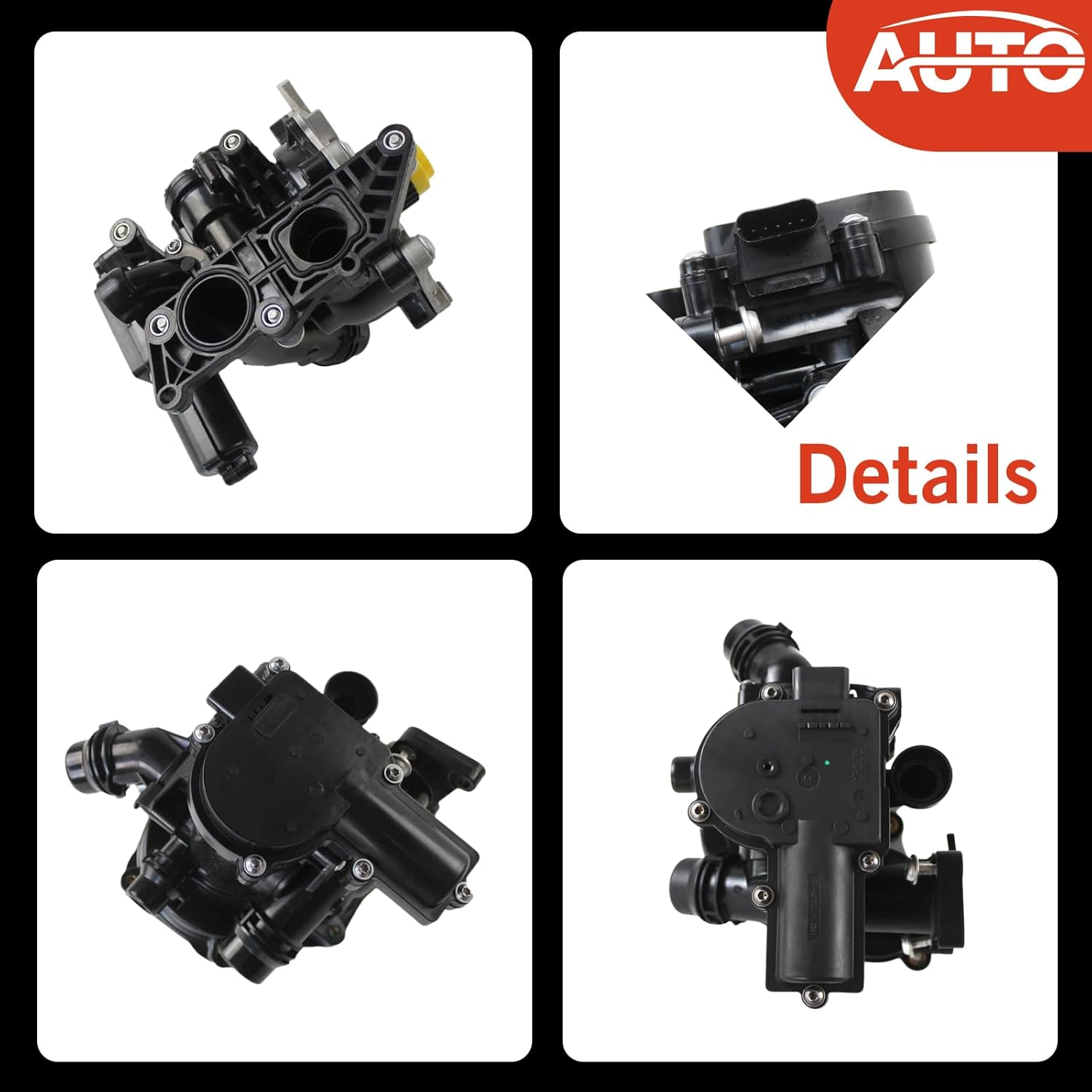 Electronic Water Pump Thermostat Housing Assembly Replacement for Golf Passat Tiguan3 06L VW