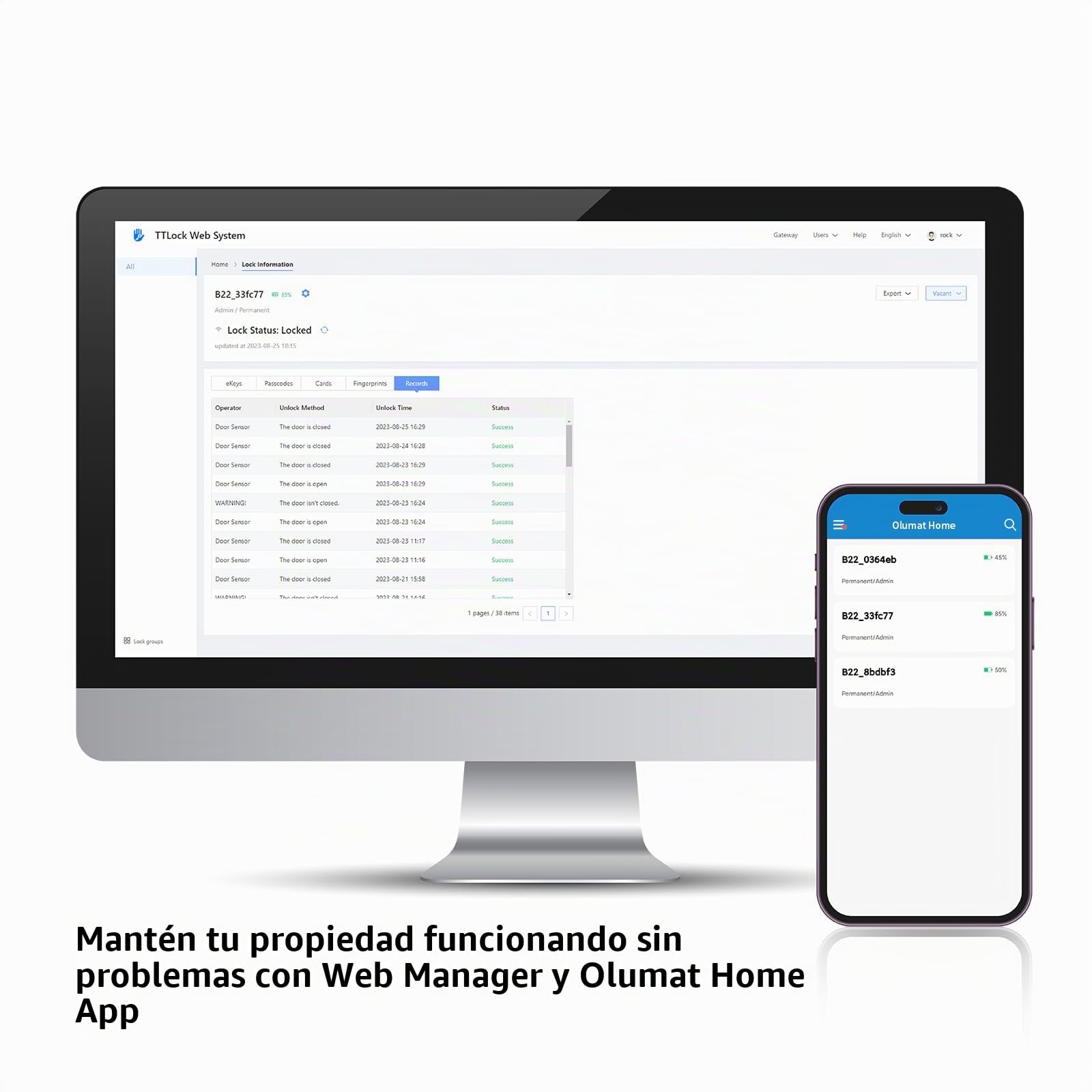OLUMAT Cerradura de puerta de entrada sin llave con teclado digital con asa para el hogar, alquiler, oficina y hotel (plateado)
