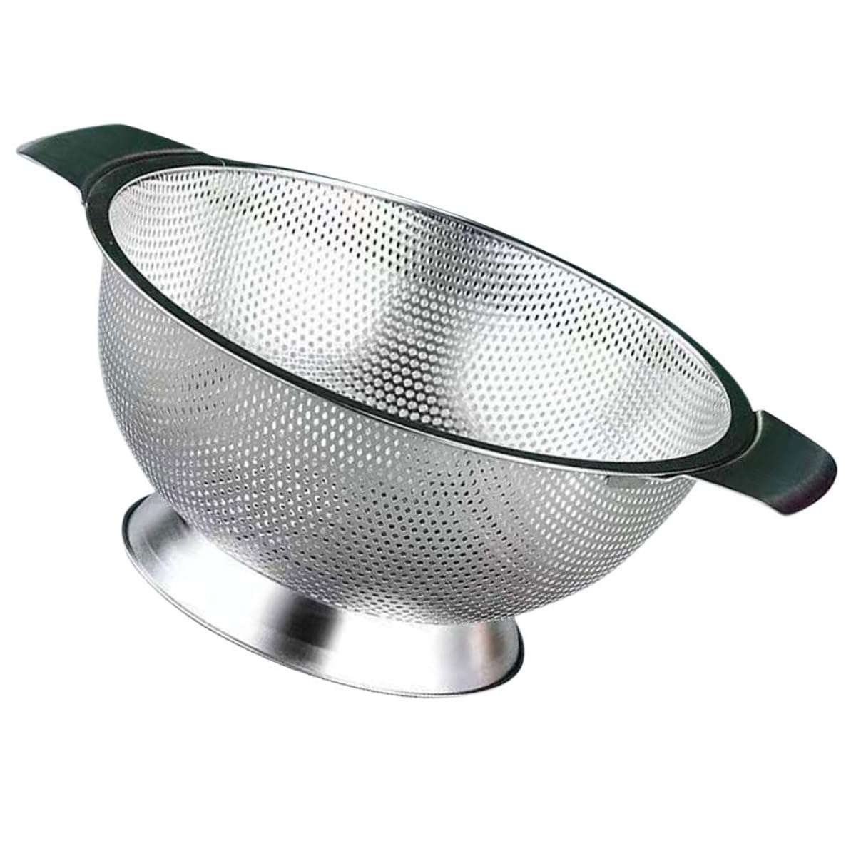 Colador de Arroz de Acero Inoxidable Malla Fina 22,5 Cm, Cesta Multifuncional para Escurrir Verduras y Frutas, Filtro de Drenaje para Cocina Resistente y Compacto