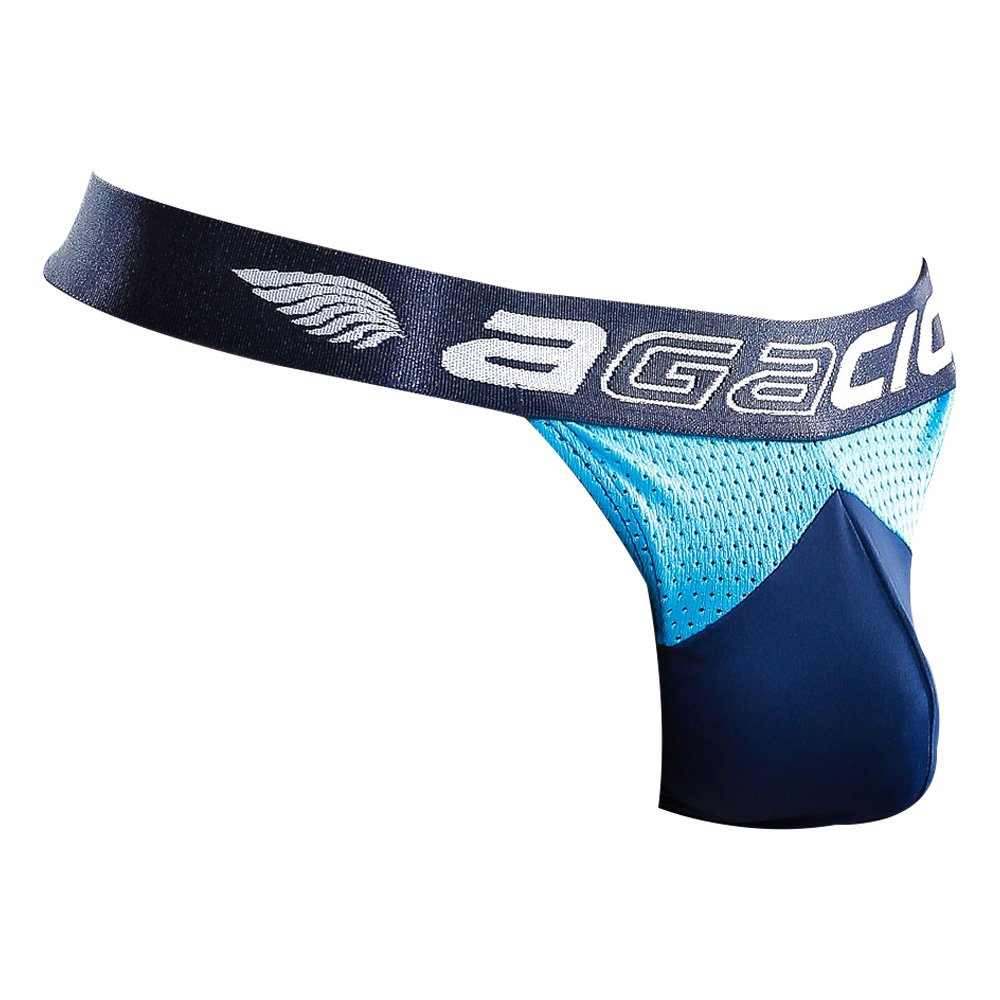 AgacioMens Sexy G-String Underpants Micro Mesh Pouch T-Shaped Backless Thong Underwear