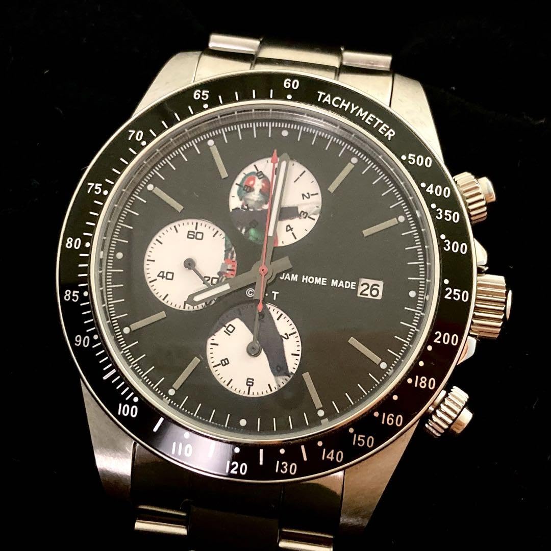 希少JAM HOME MADE 仮面ライダー腕時計