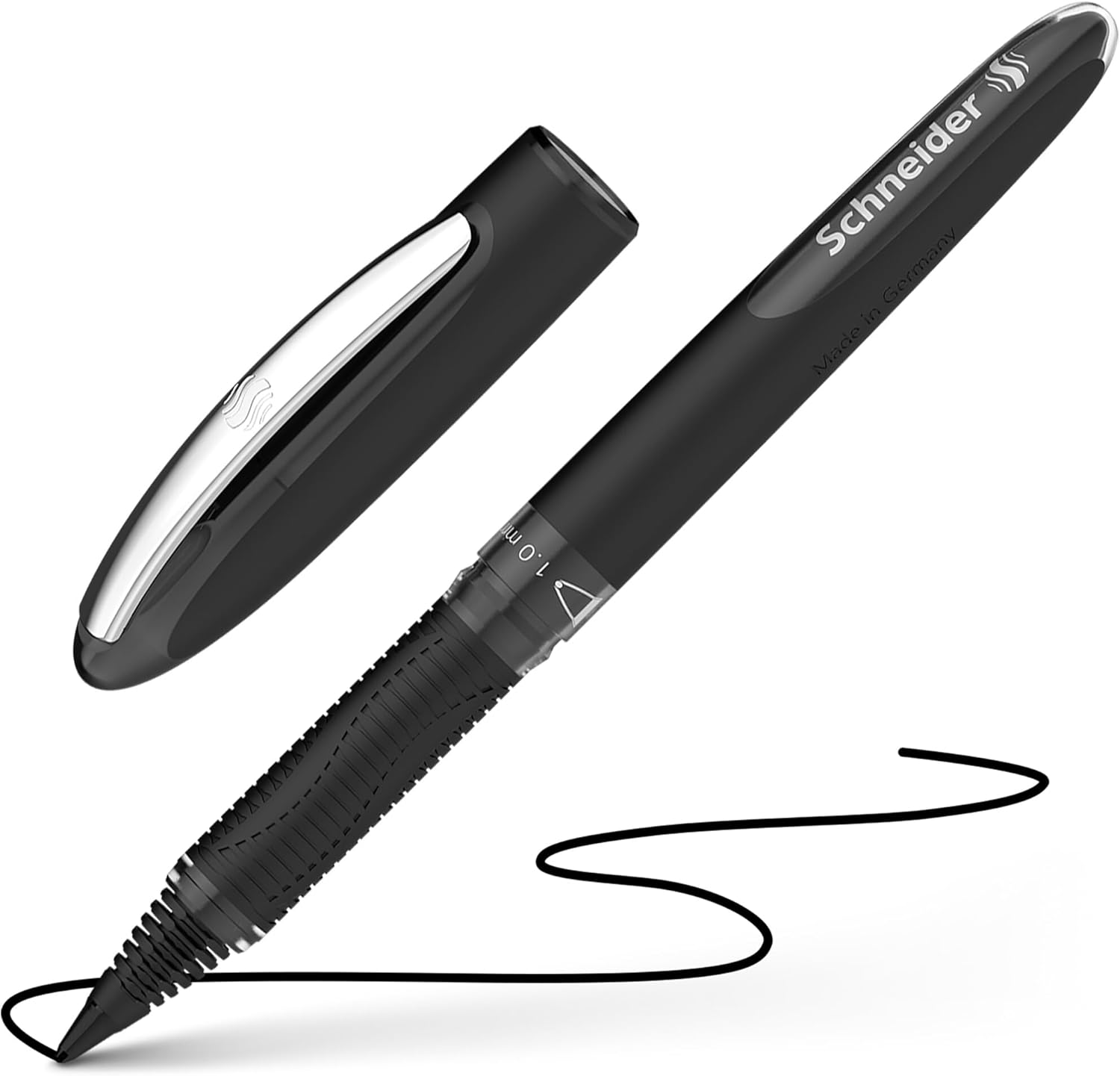 Schneider One Sign Rollerball Pen Indelible, Line Width 1.0 mm, Black Pack of 10