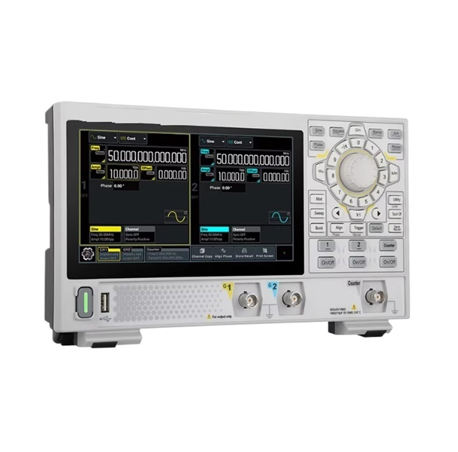 Generador de funciones y formas de onda arbitrarias de 2 canales DG852 Pro de 50 MHz