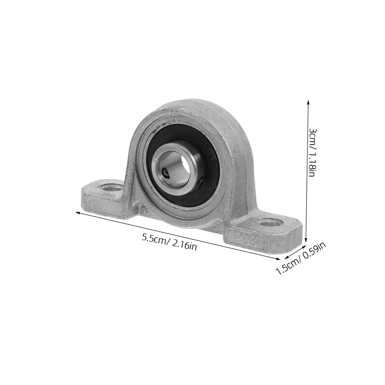 FUNOMOCYA 4pcs Zinc Aluminum Self Aligning Bearings Industrial Vertical Support Center Mounted Bore Auto Mounted Bearings Flange