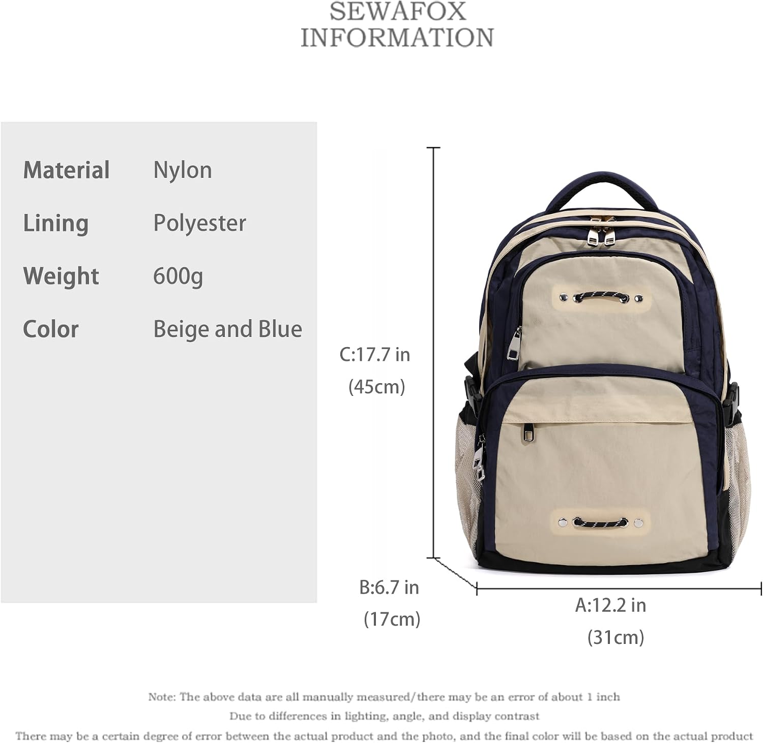 Unisex Casual Travel Backpack Suitable for Everyday and Travel Use Commuter Laptop Bag image 3
