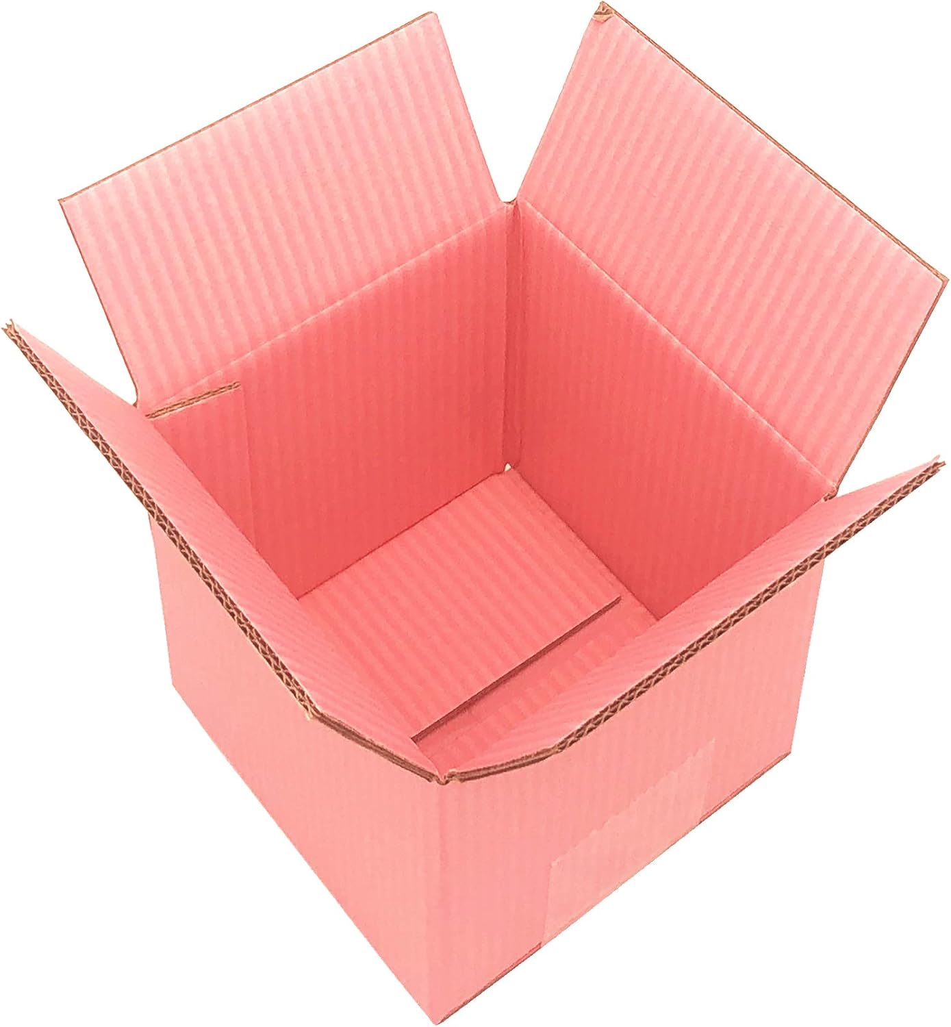 Pink Small Cardboard Shipping Box Mailers 5x5x5 Inch Double Wall