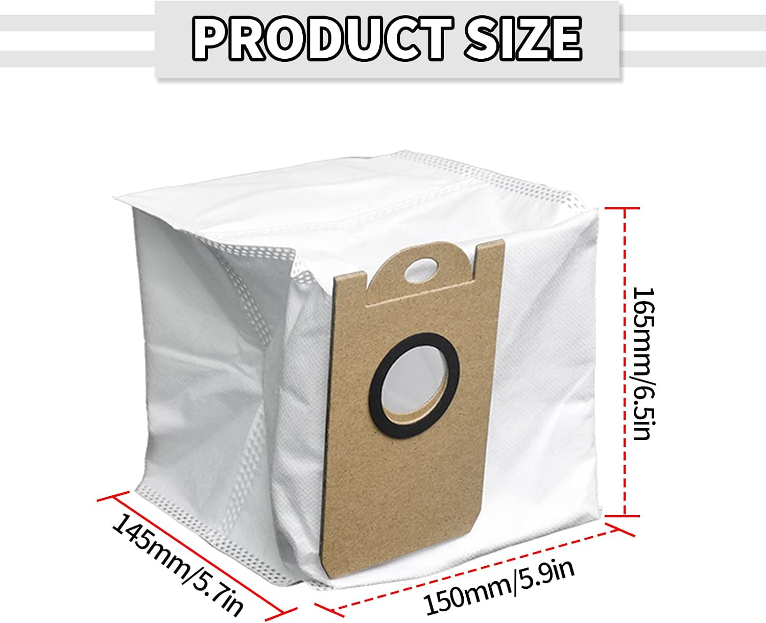 Replacement Dust Bags Compatible with Proscenic M7 Pro M8 Pro Vacuum Cleaner Accessory (9 Pack)