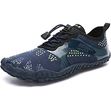 Lightweight Hiking Water Shoes for Men Mesh Breathable Quick Dry Lace-up Non-Slip Durable Sneakers Outdoor Sport Walking Running Shoes for Camping, Surfing & Beach