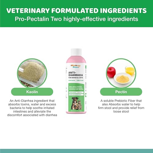 Miniatura 4 de Líquido antidiarrea para perros - Alivio de la diarrea del perro con caolín (4 onzas)